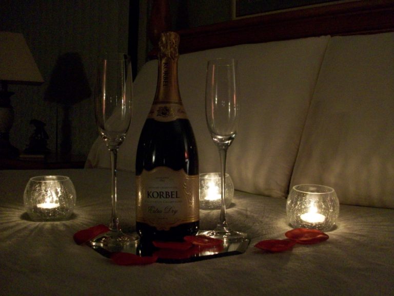 Rose Petal Turndown The Willow House Cottage Suite, Laurel Highlands