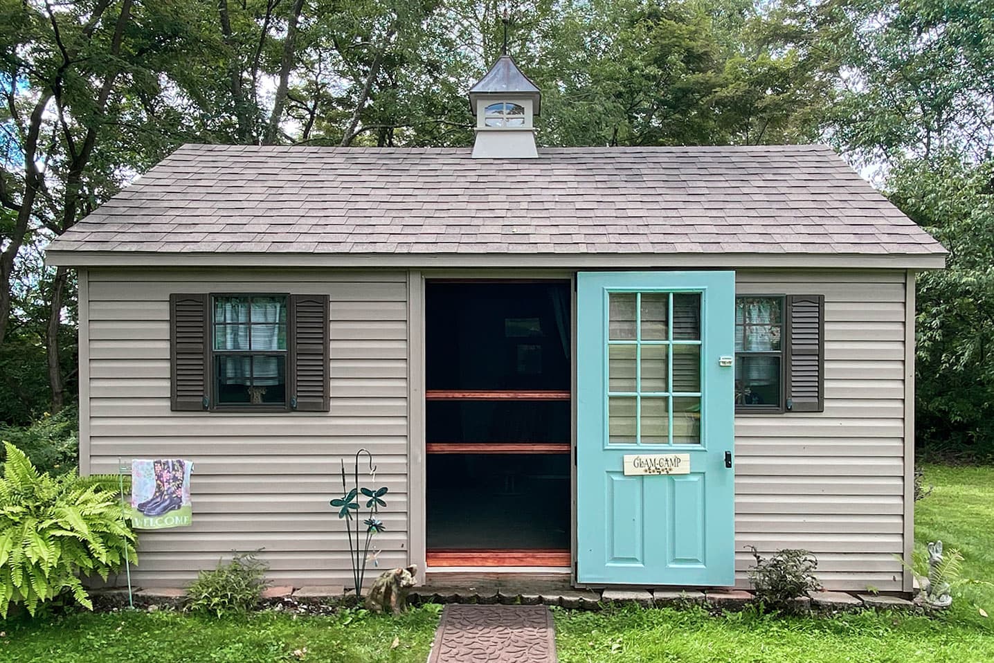 Willow House Glamping Camping Rental She Shed Exterior