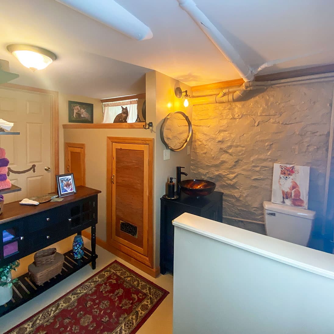 Willow House Glamorous Camping Glamping Rental Furnished Bathroom Laurel Highlands Willow House Glamorous Camping Glamping Rental Furnished Bathroom Laurel Highlands