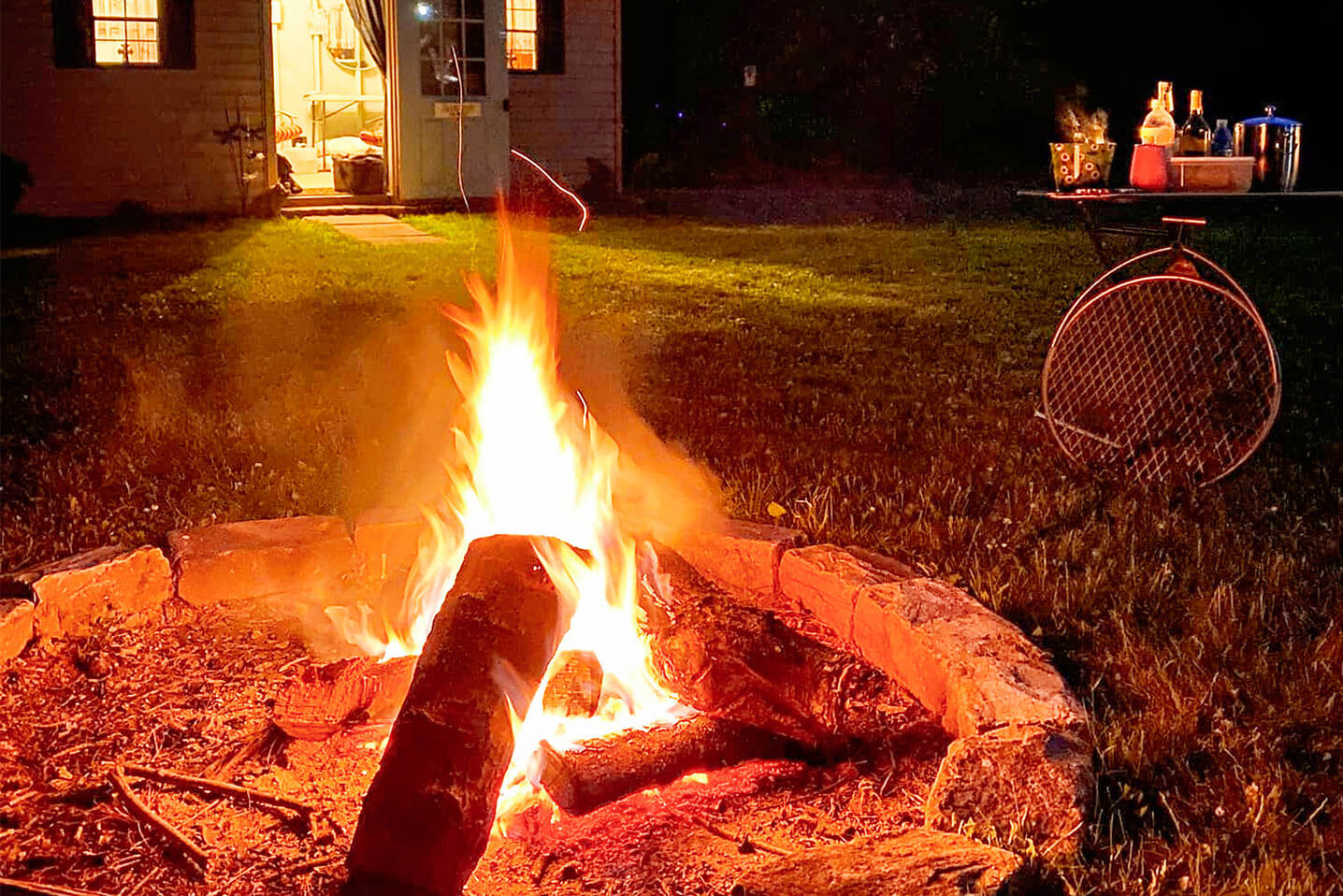 Pennsylvania Glamping Campground firepit